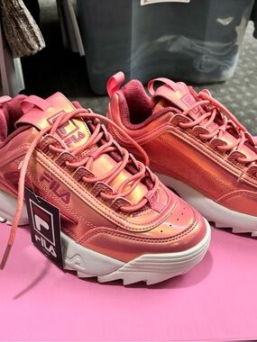 FILA Pink Iridescent Women's Chunky Sneakers